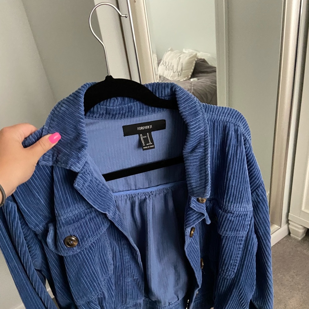 Forever 21 blue cropped jacket